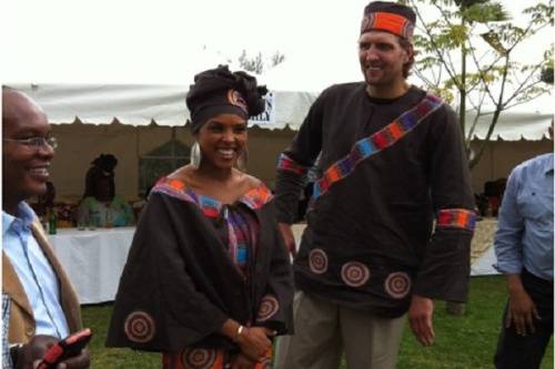 NBA Star Dirk Nowitzki Marries Fiancee Jessica Olsson In Africa. [Photos]
