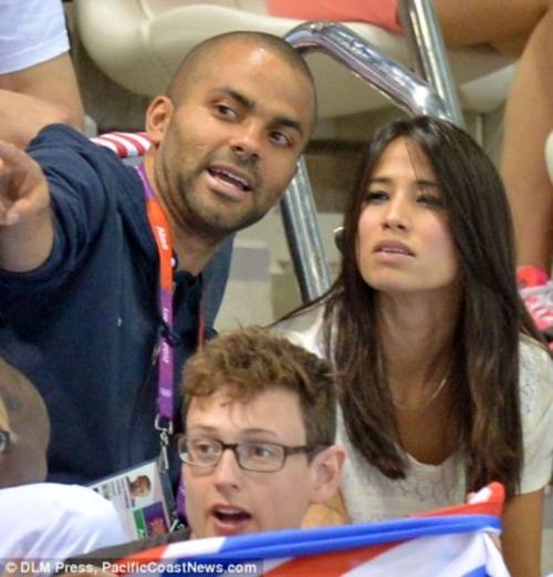 Tony Parker Spotted With New Girlfriend Axelle At 2012 Olympic Games. [Photos]