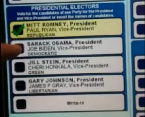 WATCH: 2012 Voting Machine Altering Votes!