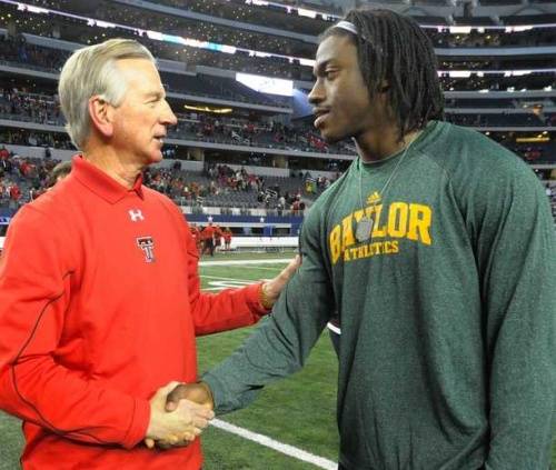 Robert Griffin III And Fiancée Rebecca Liddicoat Spotted At Baylor University Football Game!