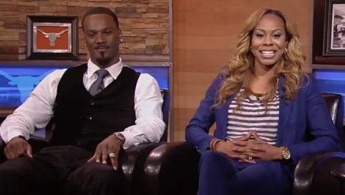 NFL Star Aaron Ross And Wife Sanya Richards-Ross Interview NFL Draft Prospect Marquise Goodwin On ESPN! [Video]