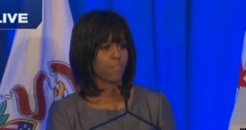 First Lady Michelle Obama Tears Up While Giving Gun Control Speech In Chicago (Video)
