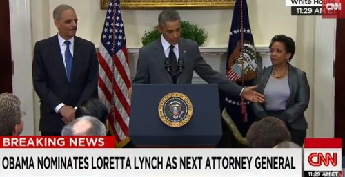 In Political News: President Obama Nominates Loretta Lynch To Succeed Eric Holder As Next Attorney General! (Video)