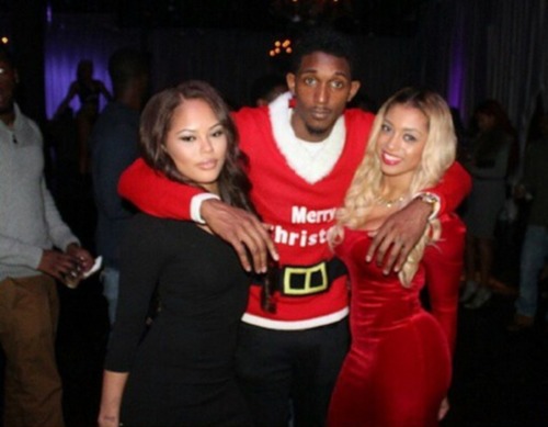 Lou Williams Hosted Christmas Party With His 2 Girlfriends Blonde & Brown! (Photos)