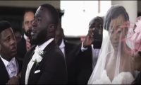 Touching: Groom Cries Uncontrollably As His Bride Walks Down The Aisle On Wedding Day (Video)