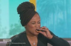 Eve Eats A Giant Waterbug on ‘The Talk’ (Video)