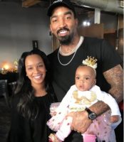Watch: NBA Star JR Smith & Wife Jewell Do A Gender Reveal Of Their New Baby In Front Of Teammates (Video)