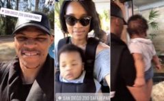NBA Star Russell Westbrook And Wife Nina Take Thier Baby Boy To The San Diego Zoo! (Video)