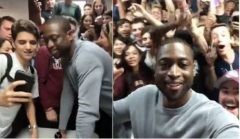 NBA Star Dwyane Wade Pays Surprise Visit To Parkland High Student Survivors During First Full Day Of Classes! (Video)