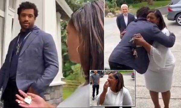 Watch: Russel Wilson Suprises His Mother With A Brand New House For Mother's Day! (Video)