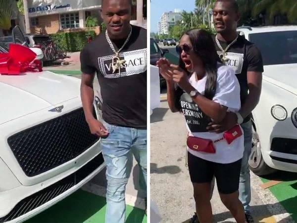 Watch: NFL Rookie Deandre Baker Surprises His Mother With A Brand New Bentley (Video)